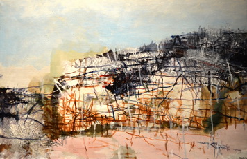 &laquo;Зима&raquo;, написанная Игорем Вулохом в 2011 году, наглядно демонстрирует, насколько далеко художник ушел от буквального воспроизведения действительности. &copy; Пресс-служба ВТБ