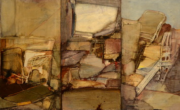 На фоне прочих абстракций Игоря Вулоха его &laquo;Экстерьер&raquo; (1970 г.) кажется почти реализмом. &copy; Пресс-служба ВТБ